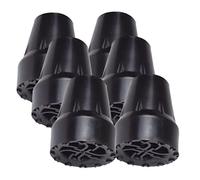 minkissy 6pezzi Gomme per Stampelle Puntali Antiscivolo in Gomma per Bastoncini da Trekking Protezioni per Piedi di Stampelle Copripiedi per Bastoncini da Passeggio