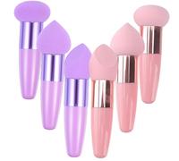 minkissy 6pezzi Spugna Per Fondotinta Multiuso Pennello Cosmetico Portatile Di Spugne Per Trucco Ad Alta Densità Adatto Tutti i Tipi Di Cosmetici Come Fondotinta Viso Cipria Ecc