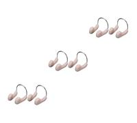 minkissy 6pezzi Tpr Tappanaso Per Nuoto Protezione Nasale Carne Accessori Per Piscina Riutilizzabili e Confortevoli Per Adulto e Principianti