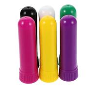 minkissy 6pezzi Tubi Vuoti Per Diffusore Di Oli Essenziali in Plastica Stick Ricaricabile Per Aromaterapia Nasali Portatili Resistenti