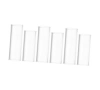 minkissy 6pezzi Vetro Trasparente per Slide per Chitarra di Design Ergonomico per Adattarsi Diverse Forme di Mano per Suonare Precisione e Comfort per Sessioni Prolungate