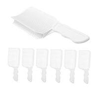 minkissy 7pezzi Pettine Per Rasoio in Plastica Design Angolato Per Sfumatura Uniforme Strumento Da Barbiere Per Taglio e Styling Capelli Adatto Uso Domestico e Salone