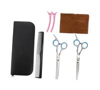 minkissy 7pezzi Strumenti Per Taglio Di Capelli Pettine Per Parrucchiere Forbici Per Capelli Kit Di Strumenti Con Custodia Portaoggetti Adatto Per Saloni e Uso Domestico