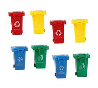 minkissy 8 Cestino per Pattumiera Miniatura con e Differenziazione Dei Rifiuti Sicura e Pratica per per Compleanni e Natale