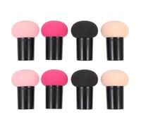 minkissy 8 Pezzi Spugne per Trucco a Forma di Fungo in Materiale Sintetico, Leggere e Confortevoli, Adatte per Uso Asciutto e Bagnato nel Trucco Viso, per Natale e Festa della Mamma