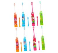 minkissy 8 Pz Spazzolino Automatico Detergente Per La Casa Spazzolino Usb Per Neonati Da Denti Ad Sonore Orale Pulitore Elettrico Batteria a Secco Impermeabile Bambino Abs