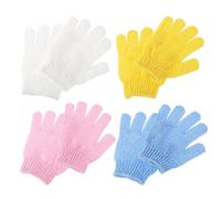 minkissy 8Pezzi Bagno Esfolianti Doppio Cinque Dita per Doccia e Massaggio