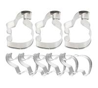 minkissy 8pezzi Stampini Elefante per Biscotti in Acciaio Inossidabile Formine Biscuit Cutter Riutilizzabili per Dolci e Pasticceria Adatto per Adulti Facile da Pulire e Usare
