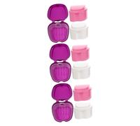 minkissy 9 Pz scatola della dentiera custodia apparecchio denti Custodia dentiera sorriso club diretto contenitori per bagni di protesi denti finti contenitori per protesi caso di fermo