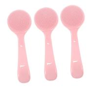 minkissy 9pezzi Spazzola Per Pulizia Viso Silicone Da Strumento Manuale Per Donne Design Ergonomico Facile Da Utilizzare Colore Rosa Per Pulizia Profonda e Rimozione Make-up