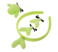 minkissy Accessori per Capelli Fermaglio Tema Fascia Disegni di Germogli di Soia Clip per Capelli Cactus Copricapo per Feste Pianta Verde Fascia per Yoga e Spa