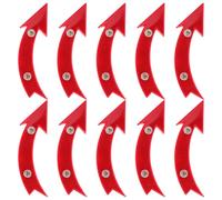 minkissy Accessori per Raggi di Bicicletta 10 Pezzi Riflettori in Plastica Rosso per Bicicletta Sicurezza in Città e Notturna