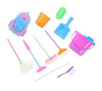 minkissy Accessori Pulizia Miniatura in Plastica per Strumenti Realistici per Casa delle Giocattoli Educativi per Promuovere Abitudini Pulizia e Responsabilità