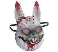 minkissy Accessorio Per Costume Horror Accessorio Per Casa Maschera Da Coniglio Per Adulti Maschera Terrificante