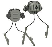 minkissy Accessorio per Cuffie da Casco Adattatore Rotante in Lega e Nailon, Compatibile Guida da 19 a 21mm, per Uso Tattico e Outdoor