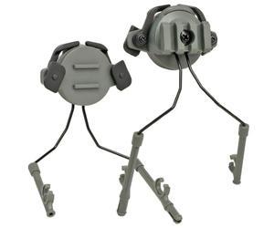 minkissy Accessorio per Cuffie da Casco Adattatore Rotante in Lega e Nailon, Compatibile Guida da 19 a 21mm, per Uso Tattico e Outdoor