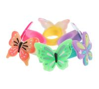 minkissy Anelli a Farfalla 12 Pezzi per Ragazzo Ragazza, Giocattoli Educativi e Decorazioni per Feste di Compleanno, Piccoli Regali per Ragazze e Ragazzi