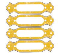 minkissy Anelli di Montaggio per Pickup Single Coil per Chitarra Elettrica, Telaio in Plastica Gialla Resistente allo Sbiadimento, Set da 4 Pezzi per Liutai e Chitarristi, Supporto Stabile