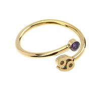 minkissy Anello Di Per Regolabile Anelli Di Gioielli Anulare Nuziale Anello Di Dito Le Donne Aprono L'anello Gioielli Di Moda Anelli Coordinati Regolabili Zircone D'oro