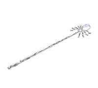 minkissy bastoncino di pelo di ragno bastoncini per per chignon forcine peloso hairdo barrette bacchette cinesi per forcina per di ragno Lega di zinco Silver