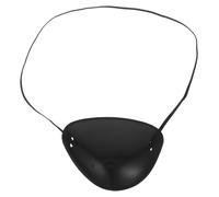 minkissy Benda Occhio da Pirata Nera Regolabile Morbido, Maschera per Occhi da Cosplay e Carnevale, Accessorio Riutilizzabile e Adulti, per Halloween, Feste e Spettacoli Teatrali