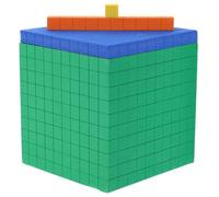 minkissy Blocchi Matematici in Schiuma Base Dieci Giocattoli Educativi per Materiale Morbido e Sicuro per Apprendimento Prescolare Mattoncini Contabili per Sviluppo Logico e Calcolo