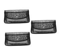 minkissy Borsa Da Toilette in Rete Da 3 Pezzi Con Chiusura Magnetica Borsa Per Il Trucco Multiuso Compatta E Traspirante Per I Viaggi