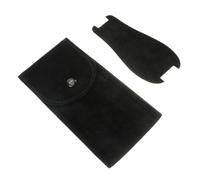 minkissy Borsa Portatile per Orologio in Flanella Chiusura a Pressione, Protezione Elegante Cuscinetto Interno per Viaggio, Confezione da Nera