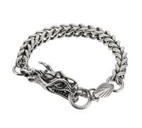 minkissy Bracciale Tap catena da polso di drago Gioielli per uomini bracciale drago d'epoca Gioielli retrò Bracciale dragone braccialetto del drago braccialetto d'epoca Acciaio al titanio