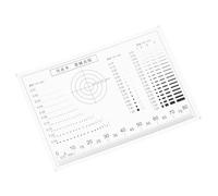 minkissy Calibro Trasparente per Marcatura e Misurazione Crepe, Righello Ispezione Macchie per Carte Collezionabili e Pastiglie Freni, Strumento Multiuso per Rilevamento Difetti