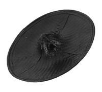 minkissy Cappello da Cavaliere Samurai in Bambù Nero 35 Cm, Cappello Conico da Contadino per Cosplay Ninja e Teatro, Copricapo Tradizionale Asiatico per Feste e Giochi di Ruolo