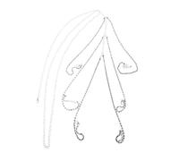 minkissy catena del corpo di diamante Accessori della coscia catene da gamba per le donne catena corporea per le donne gioielli catena coscia catena della coscia di cristallo strass Argento