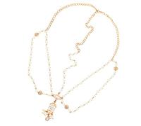 minkissy catena di testa boho gioielli da sposa copricapo da sposa gioielli per il ballo di fine anno catena della fronte della Boemia catena di perle sulla fronte placcatura Golden