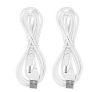 minkissy Cavo di Ricarica USB a Dc 1,5 M 3,5x1,35 Mm Set 2 Pezzi, Caricabatterie Cc Sostitutivo per Lampade da Tavolo, Ventilatori e Tablet, Protezione da Sovracorrente e Sovratensione