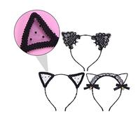 minkissy Cerchietto Con Orecchie Di Gatto 6 Pezzi Cerchietto Per Con Orecchie Di Gatto in Pizzo Adorabile Copricapo Con Orecchie Di Gatto