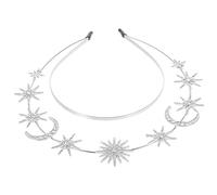 minkissy Cerchietto Da Dea in Metallo Con Stella E Copricapo Da Sposa Accessori Per Eleganti