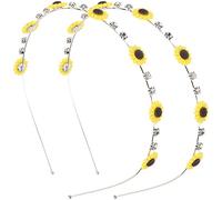 minkissy Cerchietto in Metallo Con Motivo A Girasole Accessorio Decorativo Per Da Donna Elegante Per Feste