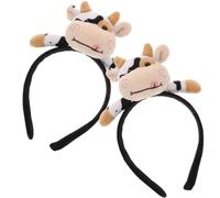 minkissy Cerchietto Per A Forma Di Bue 2 Pezzi Per Feste Di Capodanno Accessorio Divertente Per Ragazze Stile Bue Decorazione Zodiacale