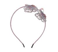 minkissy Cerchietto per capelli con perline e perline, fascia per capelli da sposa, gioielli per capelli, orecchini per donne matrimonio viola viola