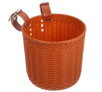 minkissy Cestino e Portapacchi Grande capacità Marrone Bicicletta per Plastica Stabile Resistente e Facile da Montare sul Manubrio per Ciclismo