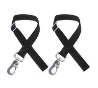 minkissy Cinghia in Nylon Regolabile Nera per Secchio D’acqua Cavalli Gancio in Metallo Resistente, Set 2 Pezzi per Uso in Scuderia e Alimentazione Esterna