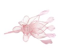 minkissy Clip per con fascia a cilindro adulti viola blu parrucche Cappelli affascinanti per il tea party fasce per il tea party per ragazze artificiali rosa