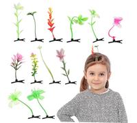 minkissy Clip Per Germogli Di Soia 20 Pezzi Fermagli Per Chioma a Forma Di Germoglio Accessori Da Festival Per Ragazzo Ragazza e Feste Design a Pianta Unico Resistente e Multifunzionale