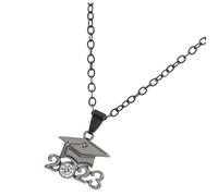 minkissy Collana Con Cappello Tuo Cappello Di Laurea Gioielli Di Laurea Collana Pendente Grad Di Stagione Di Laurea Gioielli a Tema Laurea Favore Del Partito Collana Unisex Lega