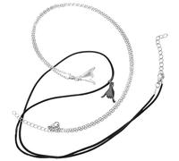 minkissy Collana Promessa di Coppia Ciondolo Unisex in Metallo Resistente, Lunghezza Regolata e Design Simbolico per Regalo Uomo Donna, Gioiello Decorativo per Occasioni Romantiche