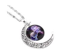 minkissy Collana Ragazza Collana Zodiacale Moda Collana a Stella Della Collana Portafortuna Collana Di Costellazioni Gioielli Per Le Donne Collane Collana Per Ragazze Lega