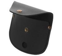 minkissy Coperchio protettivo per orologi tascabili Guarda il caso Titolare Astuccio borsa per bussola da viaggio borsa per orologio portatile bottone in metallo Black