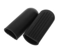 minkissy Copertura protettiva in silicone per supporto cavalletto scooter elettrico, portatile e resistente all’usura, nero, 2 pezzi