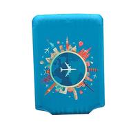 minkissy Copertura Protettiva Per Valigia Cerniera Su Due Lati Protezione Sporco e Graffi Coprivaligia Facile Aprire e Lavare Per Decorare La Valigia e Creare Proprio