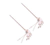 minkissy Copricapo Cinese in Stile Retrò Con Forcina E Nappa Per Matrimonio Festa Cerimonia Perfetto Per La Figlia.